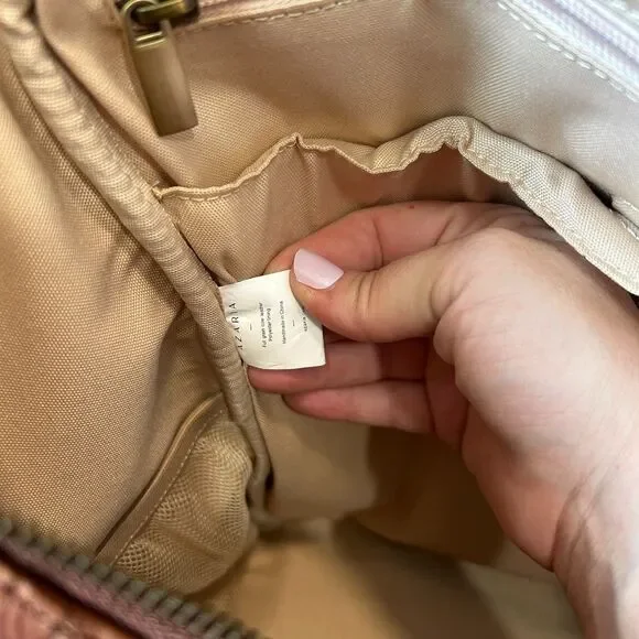 Azaria Luxe La Mère Backpack Grand Brown Leather Baby Diaper Bag - Picture 13 of 13